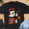 Vintage Artistic Graphic Multicolor Printed T-majicas