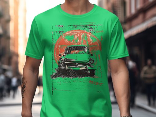 Vintage Car Graphic Tee, Retro Car Design T-Shirt, Classic Car Enthusiast Shirt, Old School Car Art Tee, Unique Car Lover Gift
