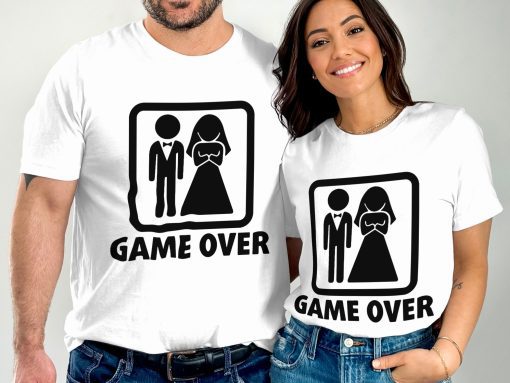 Originalna Game Over dizajn venčanja T-Shirts