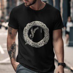 Vintage Nordic Knot Circle Design T-Shirts