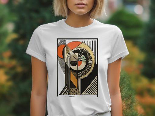 Apstraktni geometrijski dizajn umetnički T-Shirts