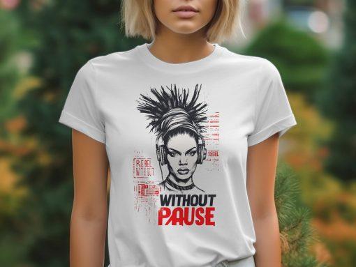 Stylish Rebel Without Pause Graphic T-Shirts