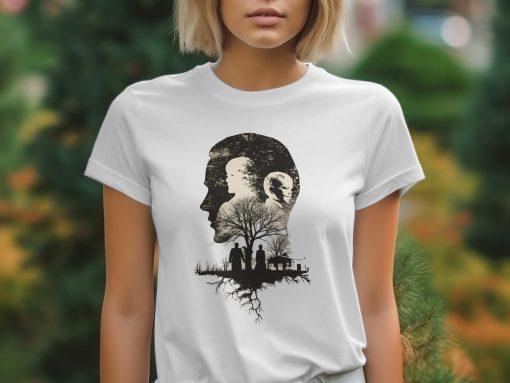 Artistic Double Exposure Design Printed T-Shirts