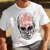 Edgy Facial Line Art Dizajn Graphic Printed T-majicas