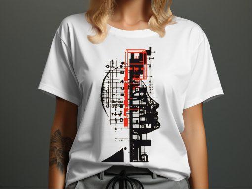 Futuristički motiv tehničkog dijagrama T-Shirts