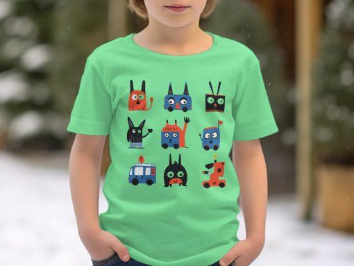 Razigrani crtani likovi na muškim i ženskim T-Shirts