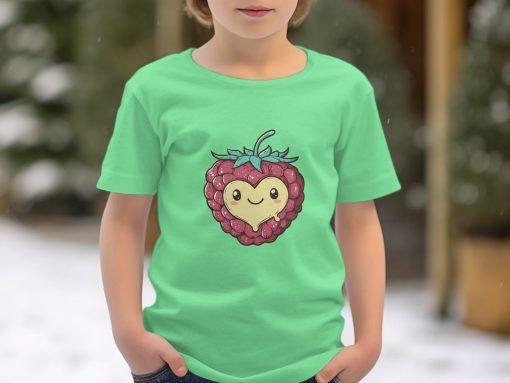 Ljupka Malina Sa Srcem Dizajnira T-Shirts