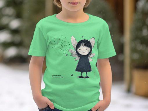 Fairy with Sprinkling Dust Cute Graphic Print T-Shirts