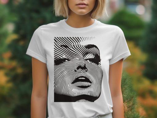 Modernistički apstraktni dizajn lica T-Shirts