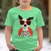 Cool Dog Dugih Rukava T-majicas, Dog Lover Gift, Moderna Dog Majica, Dog Sa Naočare Za Sunce, Dalmatian Print, Animal Graphic, Stilska Dog Košulja