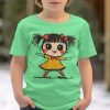 Duga Majica Sa Ilustracijom Slatke Devojčice, Crtani Lik, Dečja Odeća, Jedinstven Dizajn, Etsy Prodaja