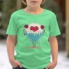 Cute Dessert Dugih Rukava T-majicas, Funny Food Graphic Majicas, Raspberry Heart Bowl Majicas, Cartoon Dessert, Kids Dugih Rukava Majicas