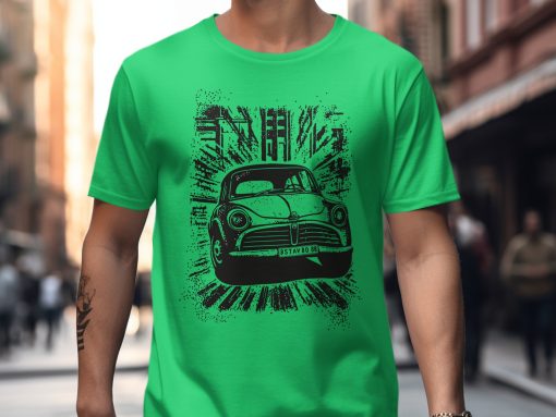 Retro automobil sa tekstom 8STAV 80 88 zelena majica Majica
