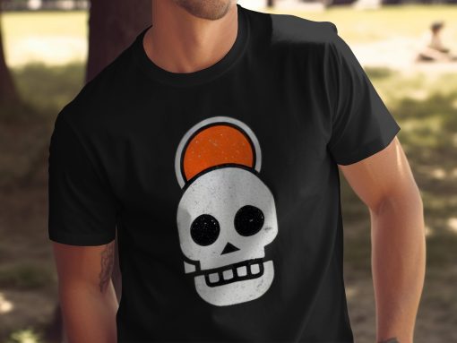 Skull Sa Circle Above Funny Bone Graphic Majica