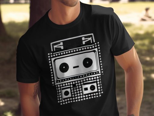 Retro Robot Look Vintage Machine Inspicrvena Look Majica