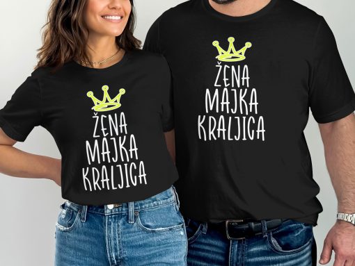 Moja Majko Kraljice Sa Krunom Graficki Dizajn Majica