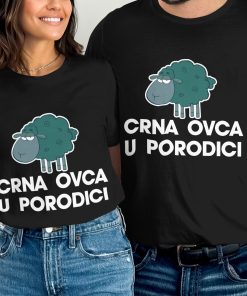 Crna Ovca Porodici Graphic Family Matching Majica