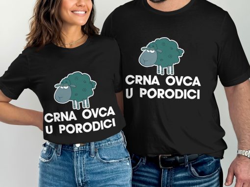 Crna Ovca Porodici Graphic Family Matching Majica