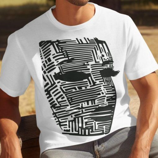 Muška majica 'Circuit Face' - Tech art