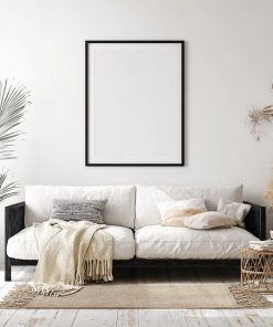 Moderna umetnička slika na platnu - Minimalistička elegancija sa akcentima boja