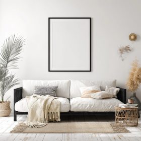 Moderna umetnička slika na platnu - Minimalistička elegancija sa akcentima boja