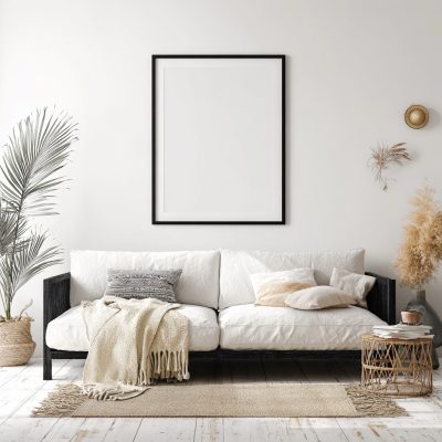 Moderna umetnička slika na platnu - Minimalistička elegancija sa akcentima boja