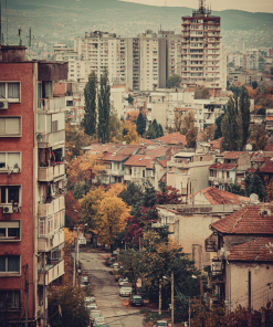 Apstraktno platno 'Creatorium Serbian Ecommerce Panorame Iroki Vidici Beograd' - Moderna umetnost