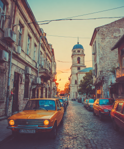 Apstraktno platno 'Creatorium Serbian Ecommerce Panorame Iroki Vidici Beograd' - Moderna umetnost