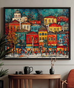Apstraktno platno 'Creatorium Serbian Ecommerce Framed Canvas Urbani Ritam Urban 4261cbe1 0943 4bd3 8210 Db892bb07704 0' - Moderna umetnost