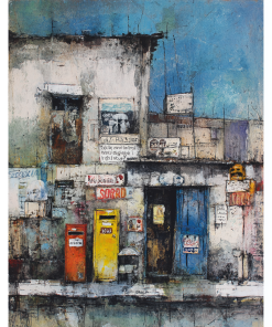 Apstraktno platno 'Creatorium Serbian Ecommerce Site Srednji Formati Balans Pr' - Moderna umetnost