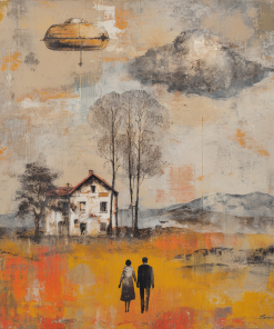 Apstraktno platno 'Creatorium Serbian Ecommerce Site Srednji Formati Balans Pr' - Moderna umetnost