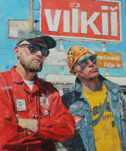 Apstraktno platno 'Creatorium Serbian Ecommerce Site Veliki Formati Dominantni' - Moderna umetnost